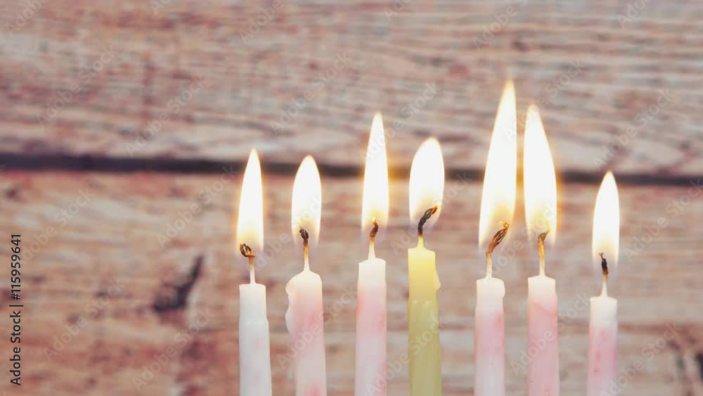 Hanukkah menorah with candles Hanukkah candles happy burning
Hanukkah menorah with candles Hanukkah candles happy burning