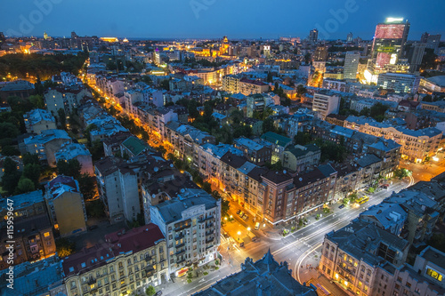 Evening view of Kiev city © Mariana Ianovska