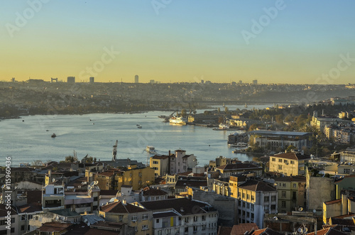 Photos Panorama of theold part (Ortakoy) of Istanbul, Turkey
