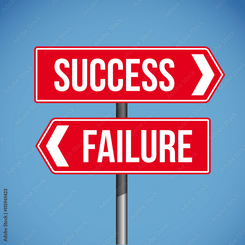 Success Failure Sign vector