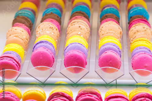 traditional french dessert the colorful macaroons