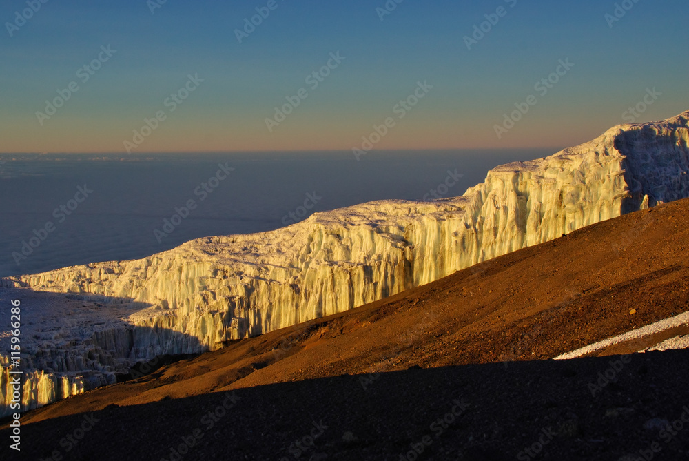 Kilimanjaro glacier