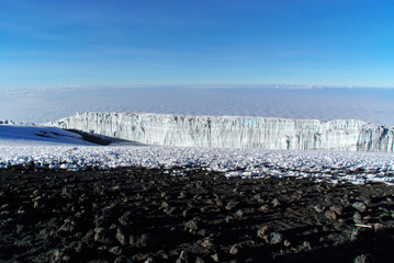 Plexiglas schilderij Gletsjers Kilimanjaro gletsjers Afrika  © alexzappa