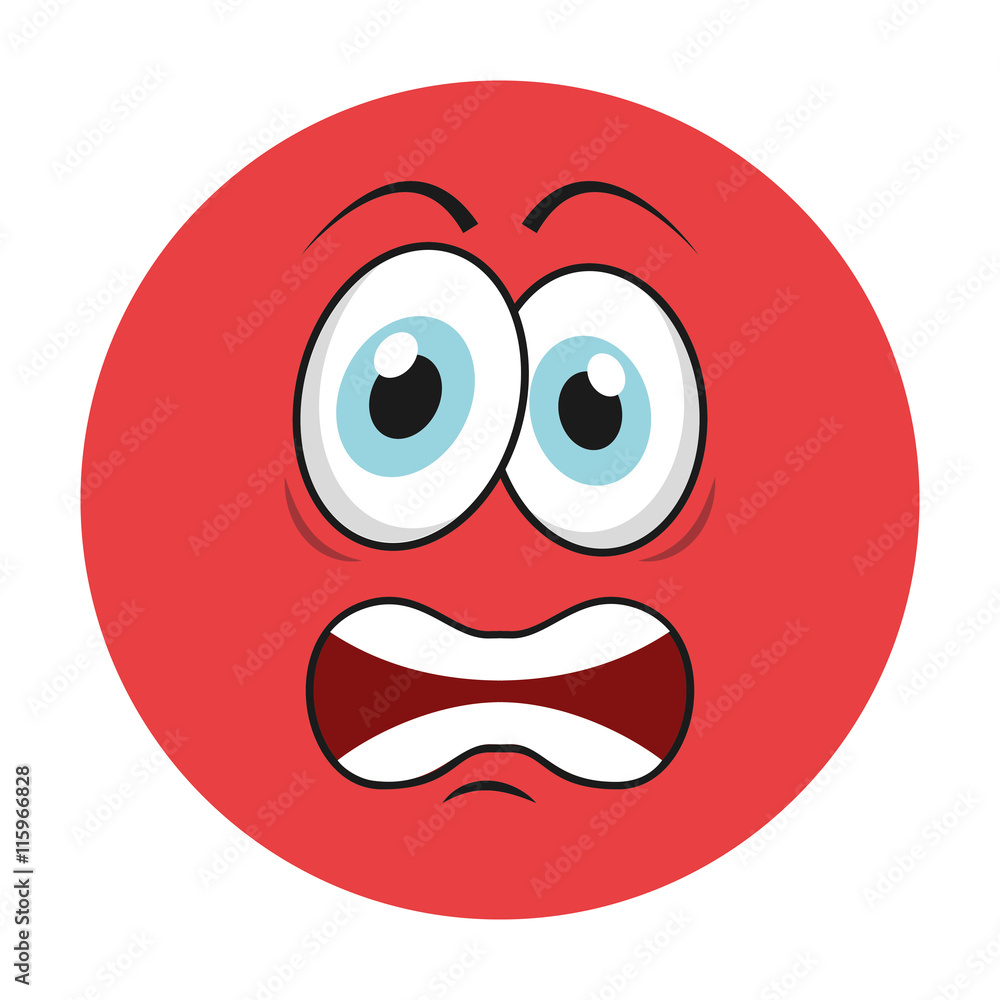 Obraz premium angry cartoon icon