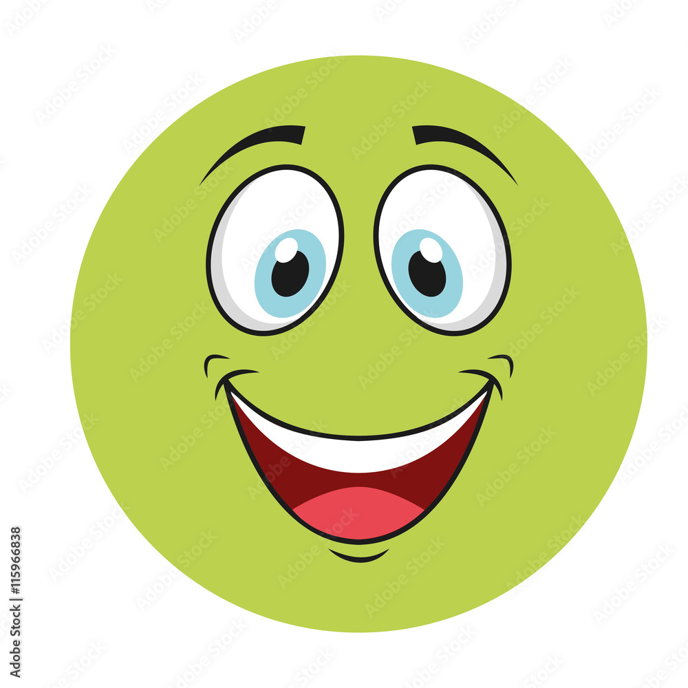 happy cartoon icon