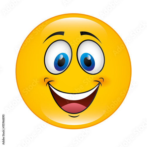 happy cartoon icon