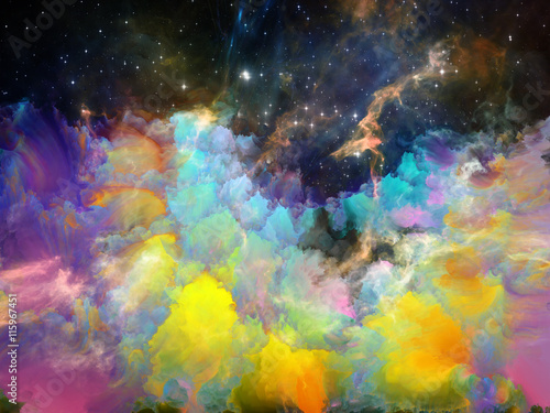 The Darkness of Space Nebula
