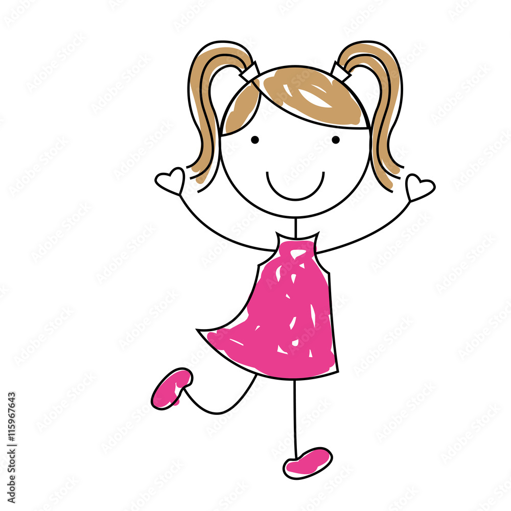 cartoon girl icon cartoon girl icon