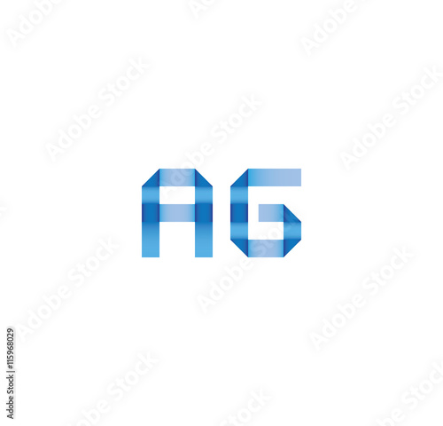 Free Download ag initial simple modern blue  - GFXLoad