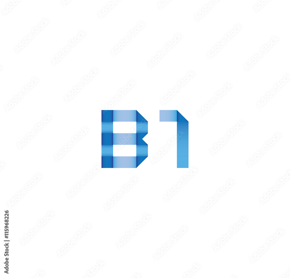 b1 initial simple modern blue b1 initial simple modern blue