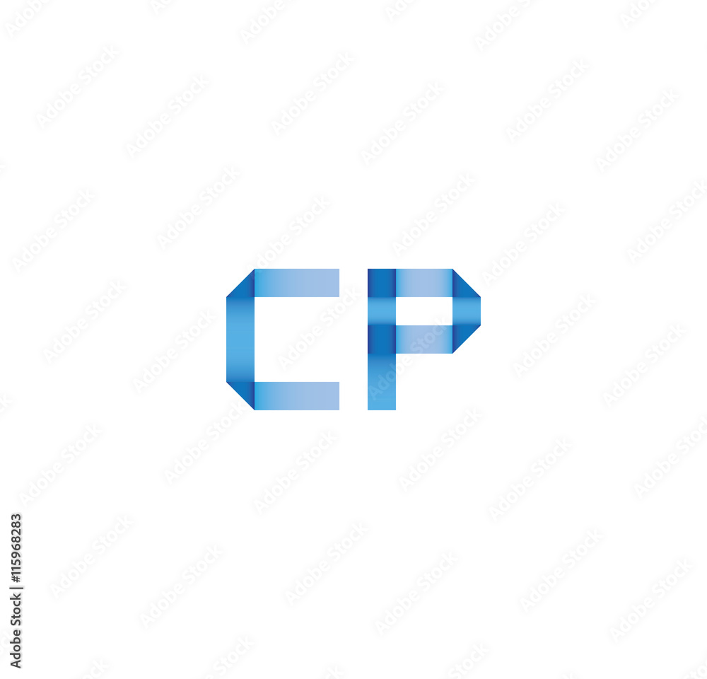 cp initial simple modern blue cp initial simple modern blue