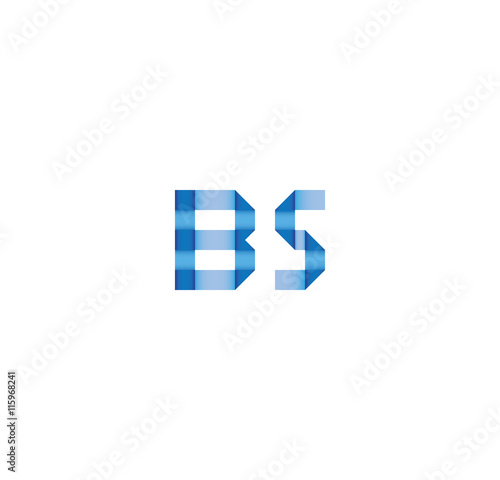 b5 initial simple modern blue 