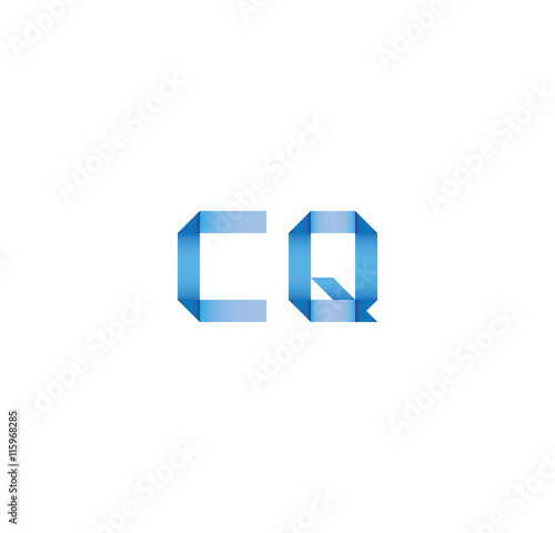 Free Download cq initial simple modern blue  - GFXLoad