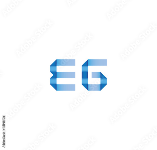 Free Download eg initial simple modern blue  - GFXLoad