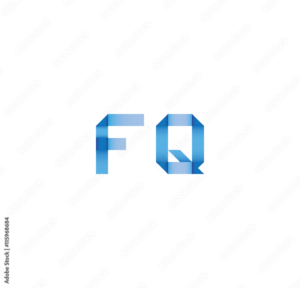 fq initial simple modern blue fq initial simple modern blue