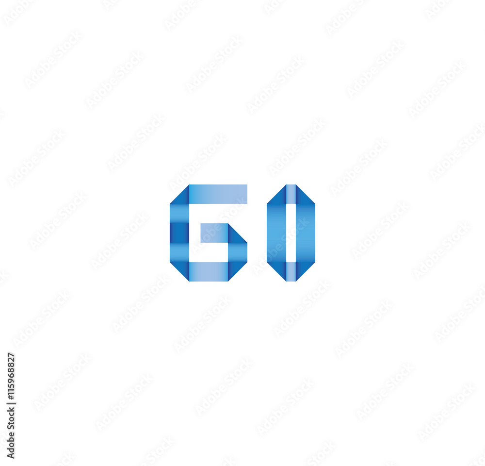 g0 initial simple modern blue g0 initial simple modern blue