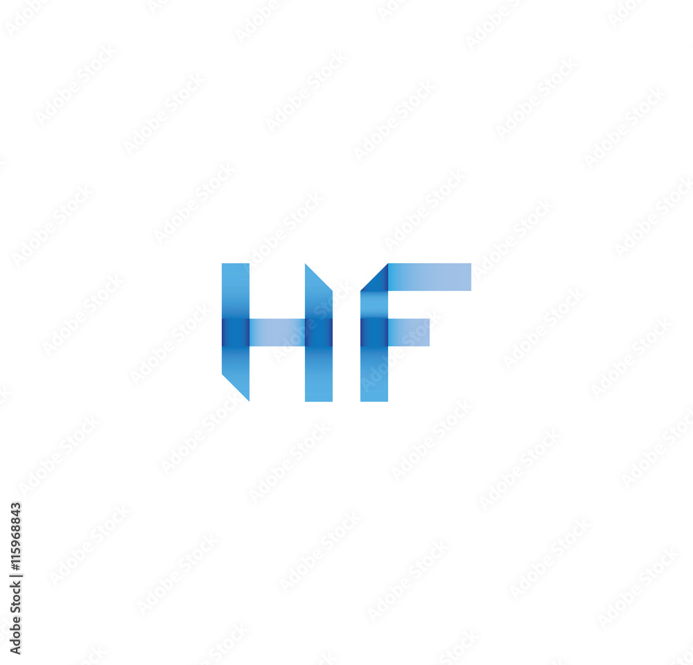 hf initial simple modern blue hf initial simple modern blue