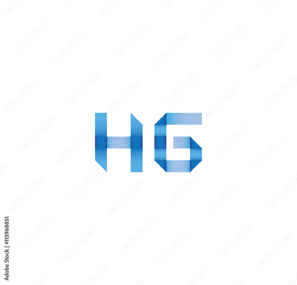 hg initial simple modern blue hg initial simple modern blue
