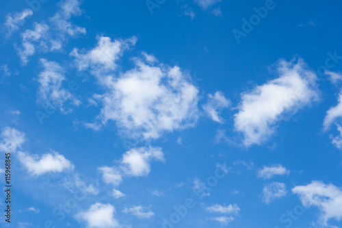 white clouds on a blue sky