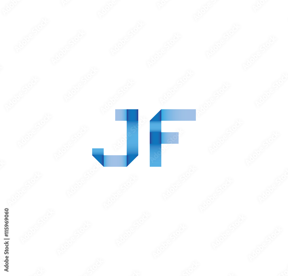 jf initial simple modern blue jf initial simple modern blue