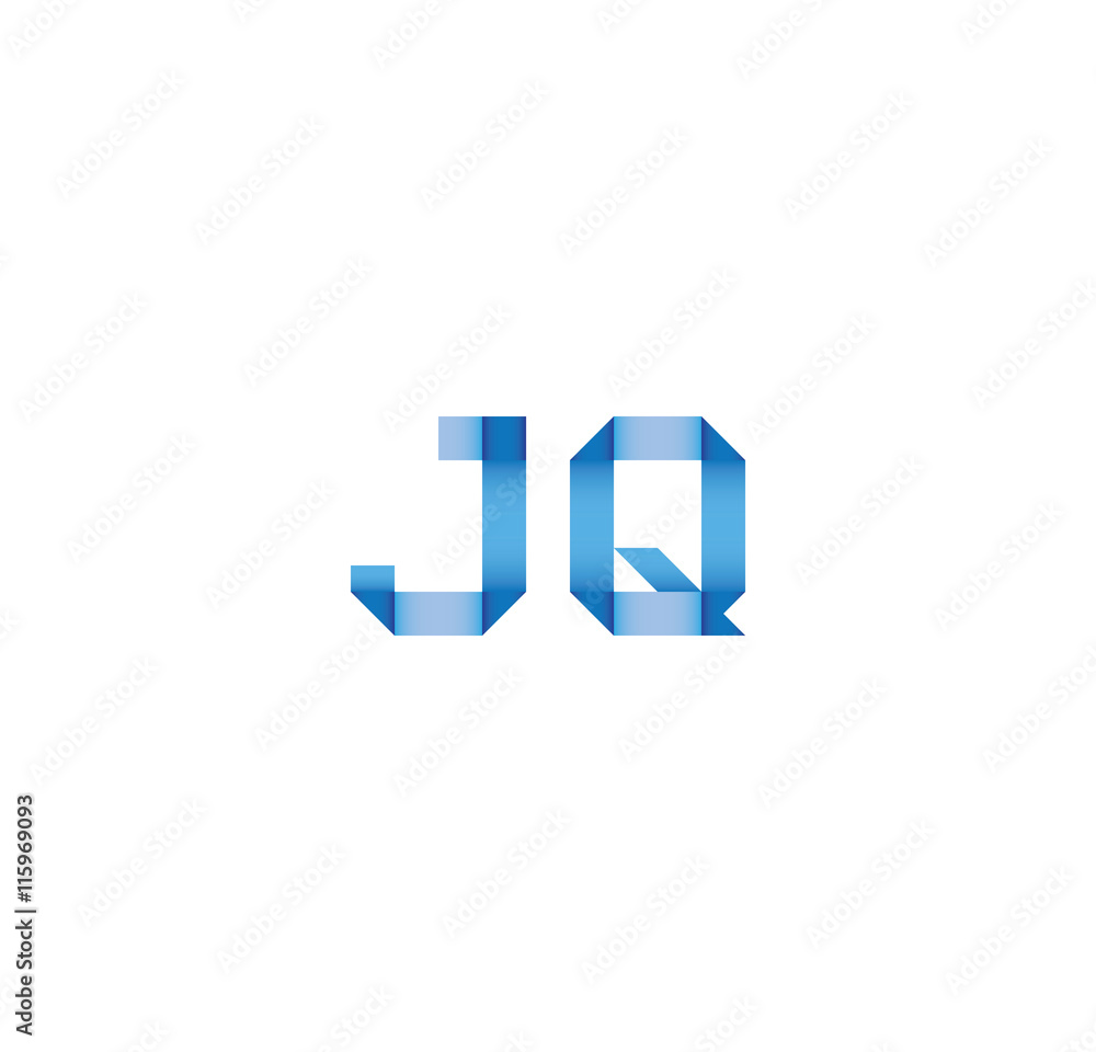 jq initial simple modern blue jq initial simple modern blue