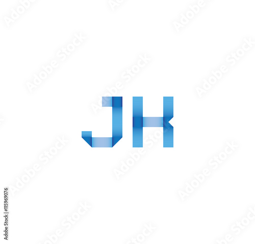 jk initial simple modern blue  © otakzatikz