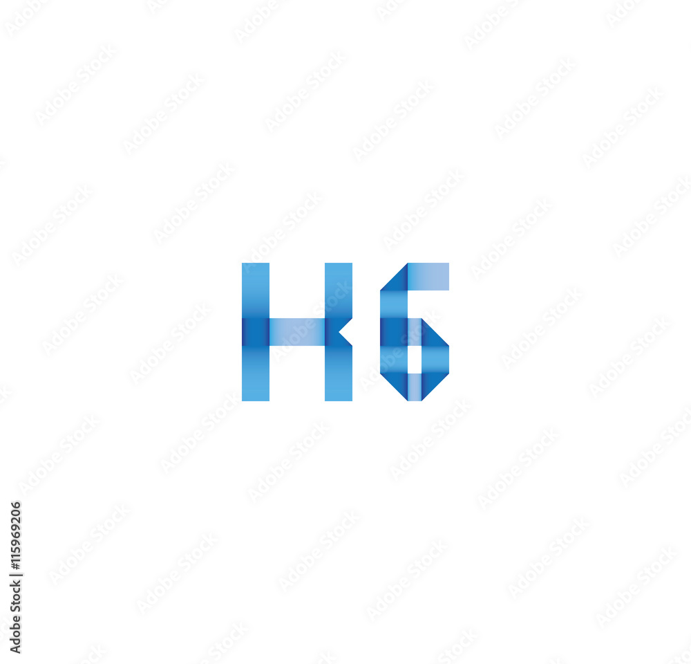k6 initial simple modern blue k6 initial simple modern blue