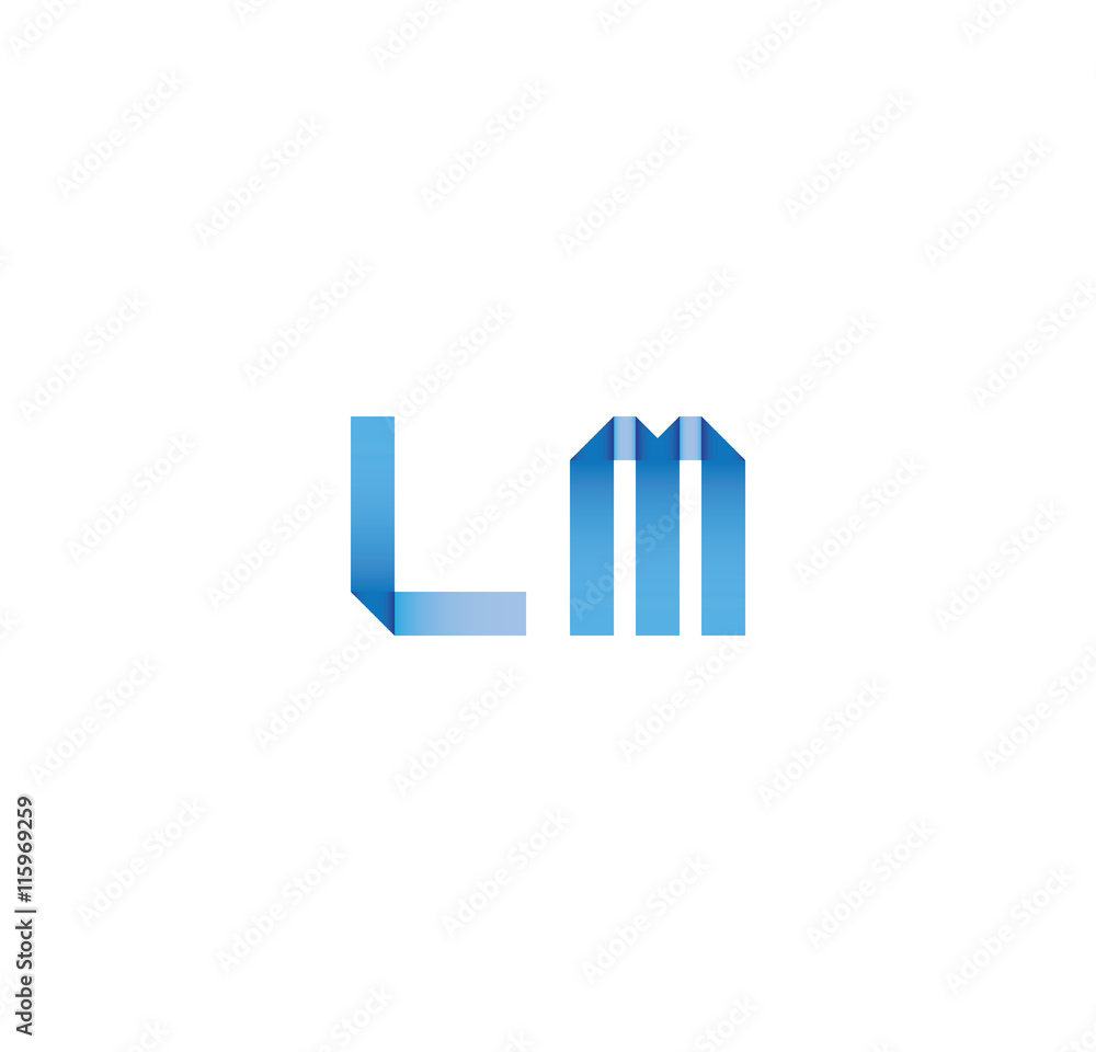 lm initial simple modern blue lm initial simple modern blue