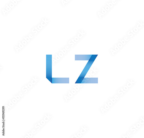 Free Download lz initial simple modern blue  - GFXLoad