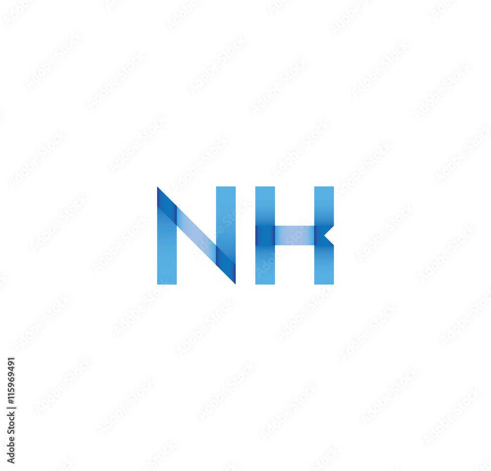 nk initial simple modern blue nk initial simple modern blue