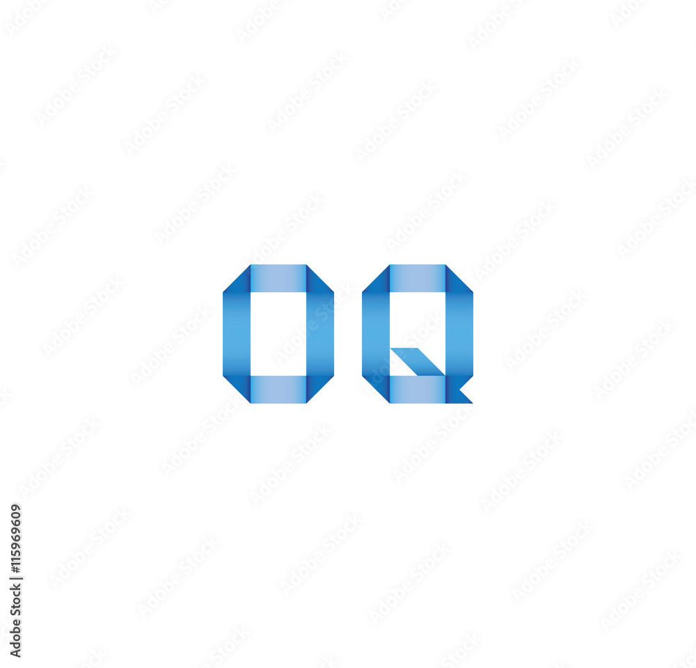 oq initial simple modern blue oq initial simple modern blue