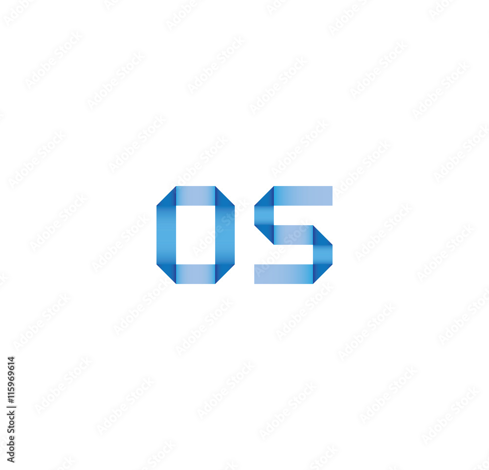 os initial simple modern blue os initial simple modern blue