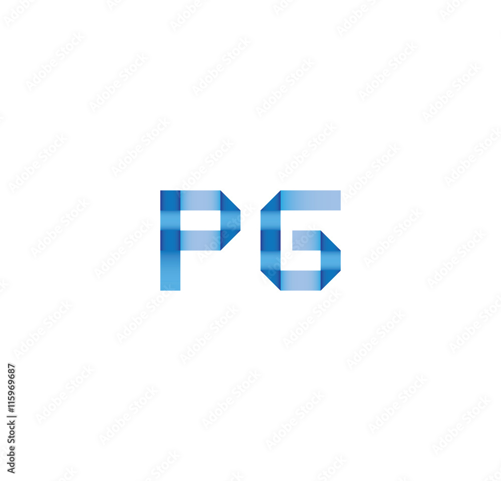 pg initial simple modern blue pg initial simple modern blue