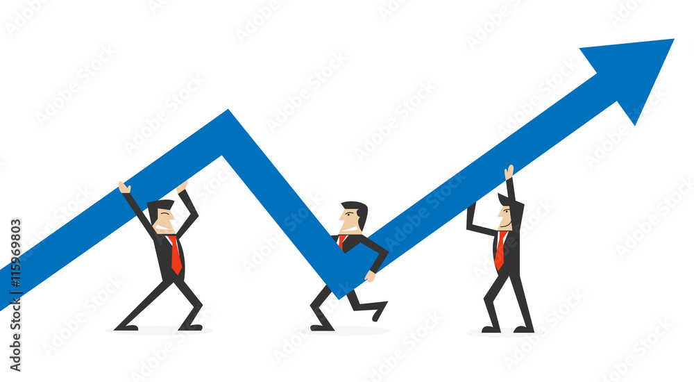 Fototapeta premium business growth concept