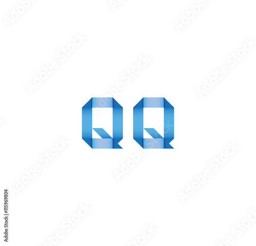 qq initial simple modern blue 
