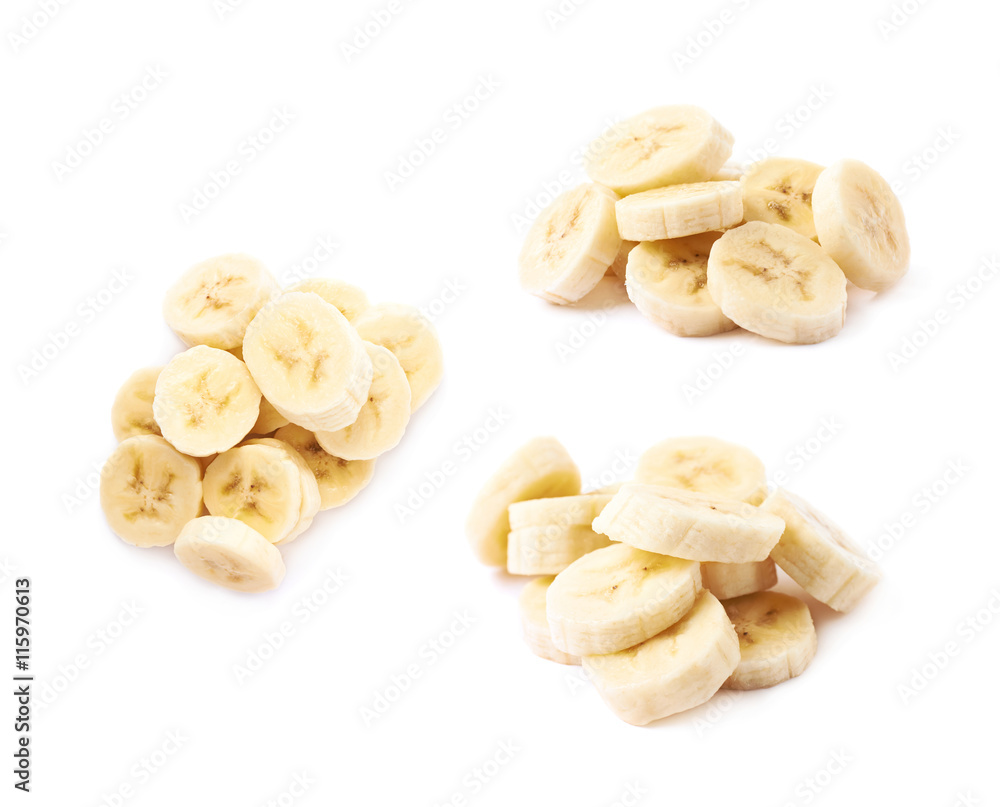 Banana slice isolated Banana slice isolated