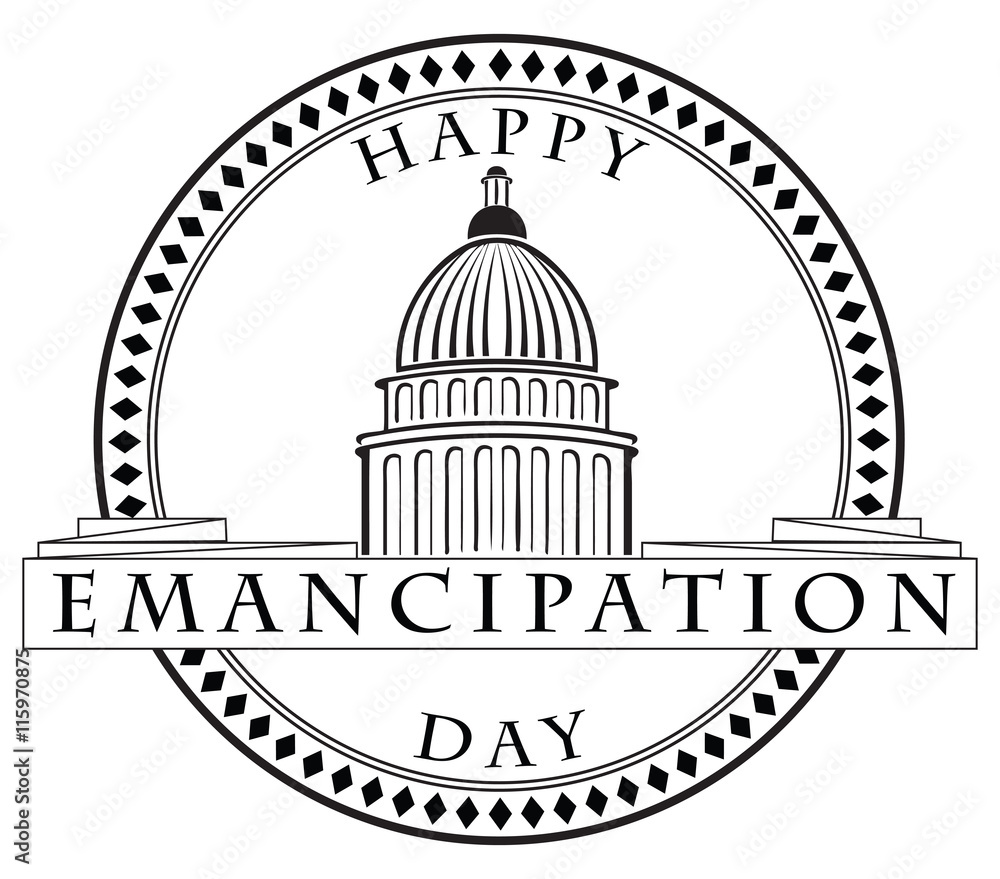 Stamp imprint Emancipation Day