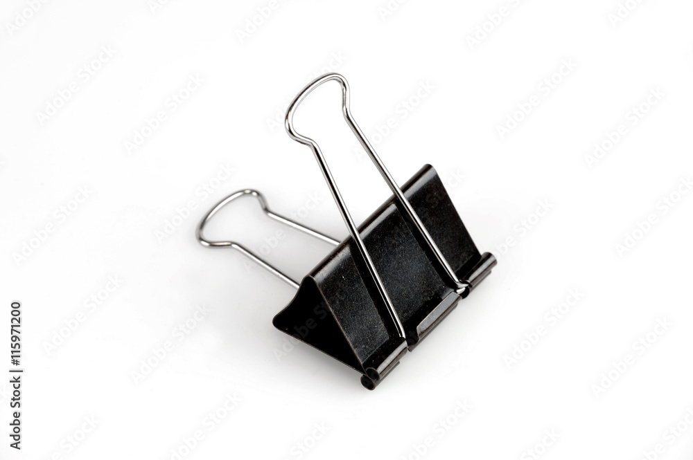 binder clip isolated on white background binder clip isolated on white background