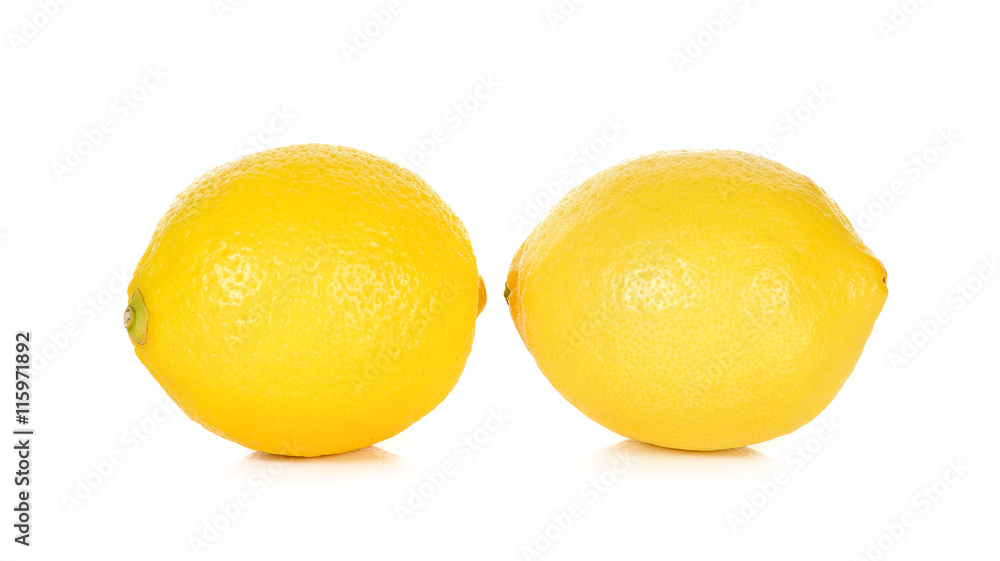 Yellow Lemon isolated on the white background Yellow Lemon isolated on the white background