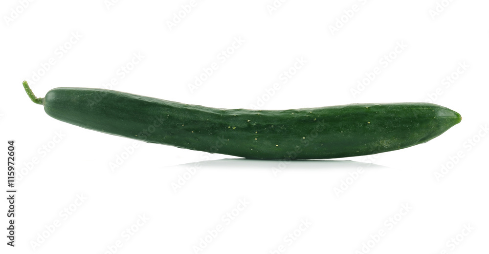 Japanese cucumber isolated on white Japanese cucumber isolated on white