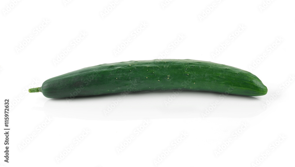 Japanese cucumber isolated on white Japanese cucumber isolated on white