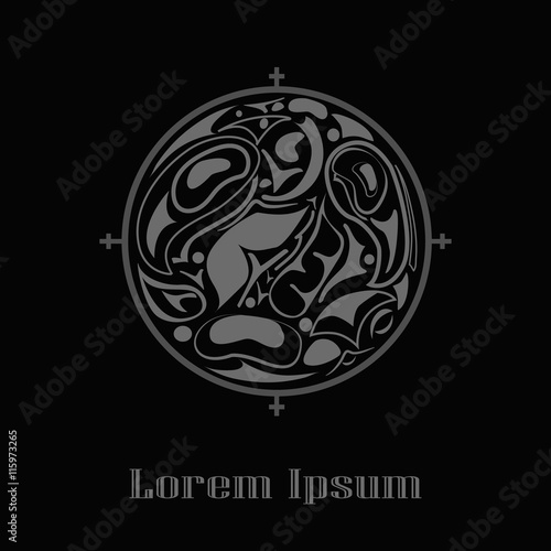 abstract indigenous ornament