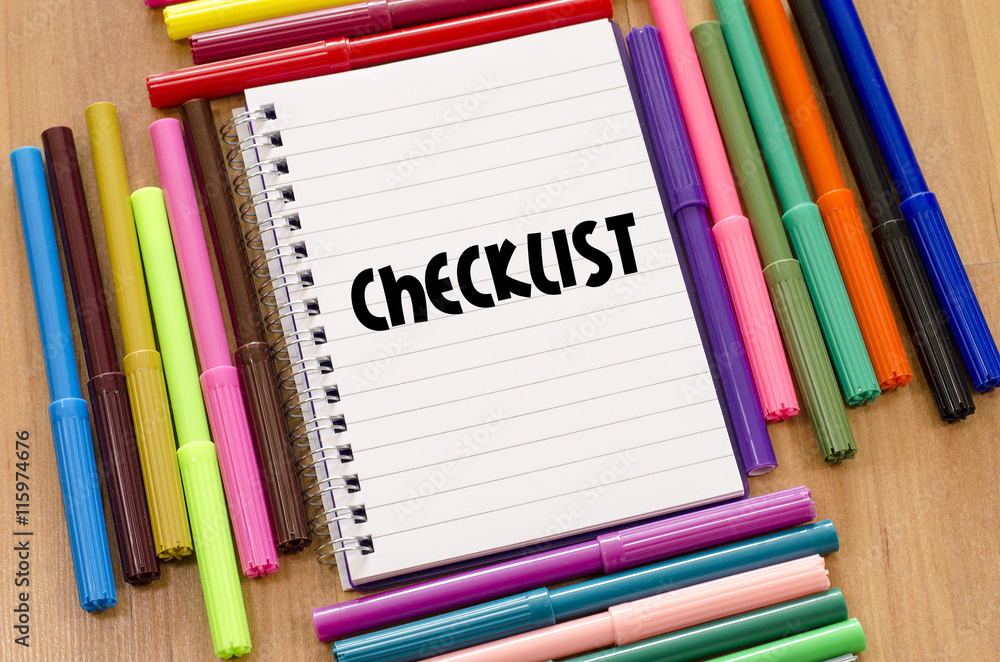 Checklist concept Checklist concept