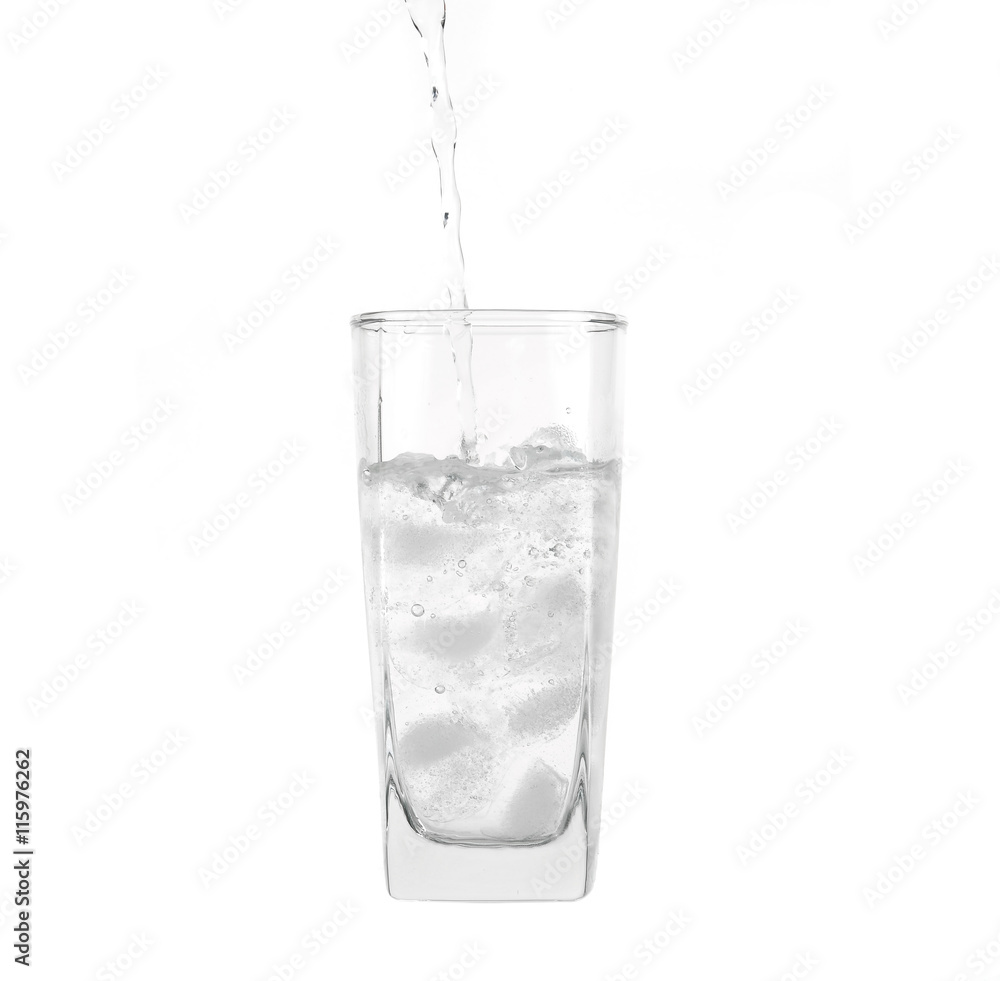 glass of water isolated on white glass of water isolated on white
