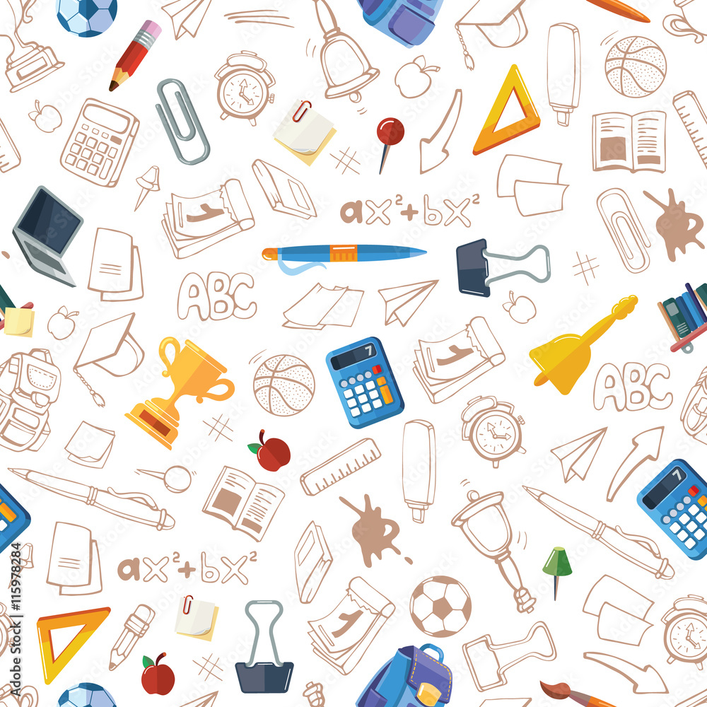 back to school seamless pattern back to school seamless pattern