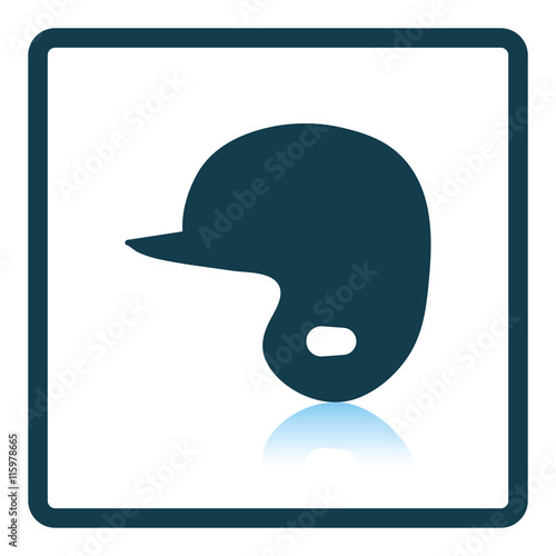 Baseball helmet icon