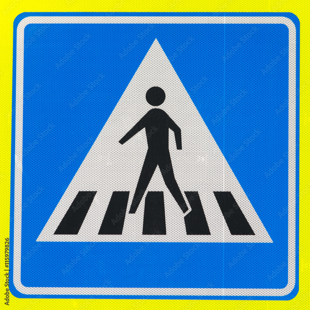 Zebra crossing sign Zebra crossing sign