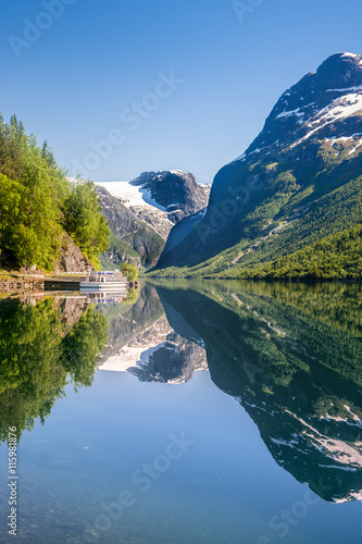 glacier in the mountains of Norway, Briksdalsbreen