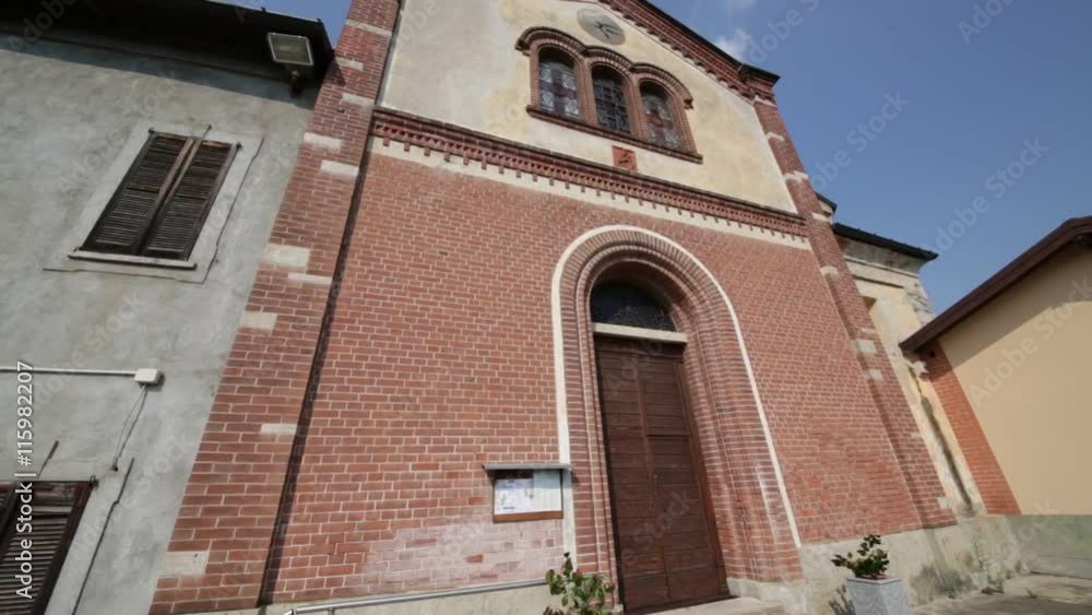 in italy osmate ancient religion building for catholic and clock tower. in italy osmate ancient religion building for catholic and clock tower.