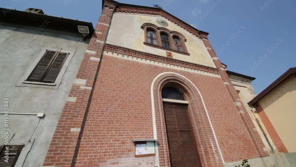 in italy osmate ancient religion building for catholic and clock tower. in italy osmate ancient religion building for catholic and clock tower.
